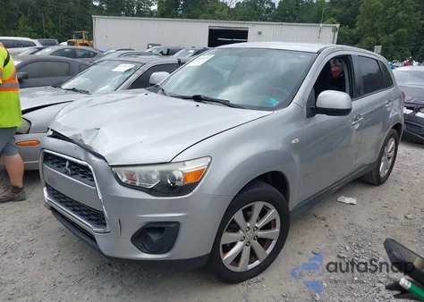 2014 Mitsubishi Outlander Sport Es from USA, damaged, VIN 4A4AP3AU4EE016093